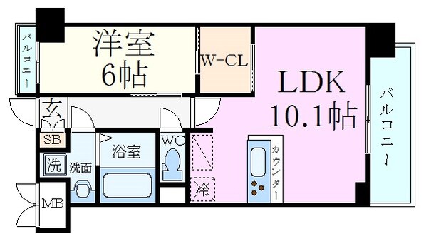 西中島南方駅 徒歩10分 5階の物件間取画像